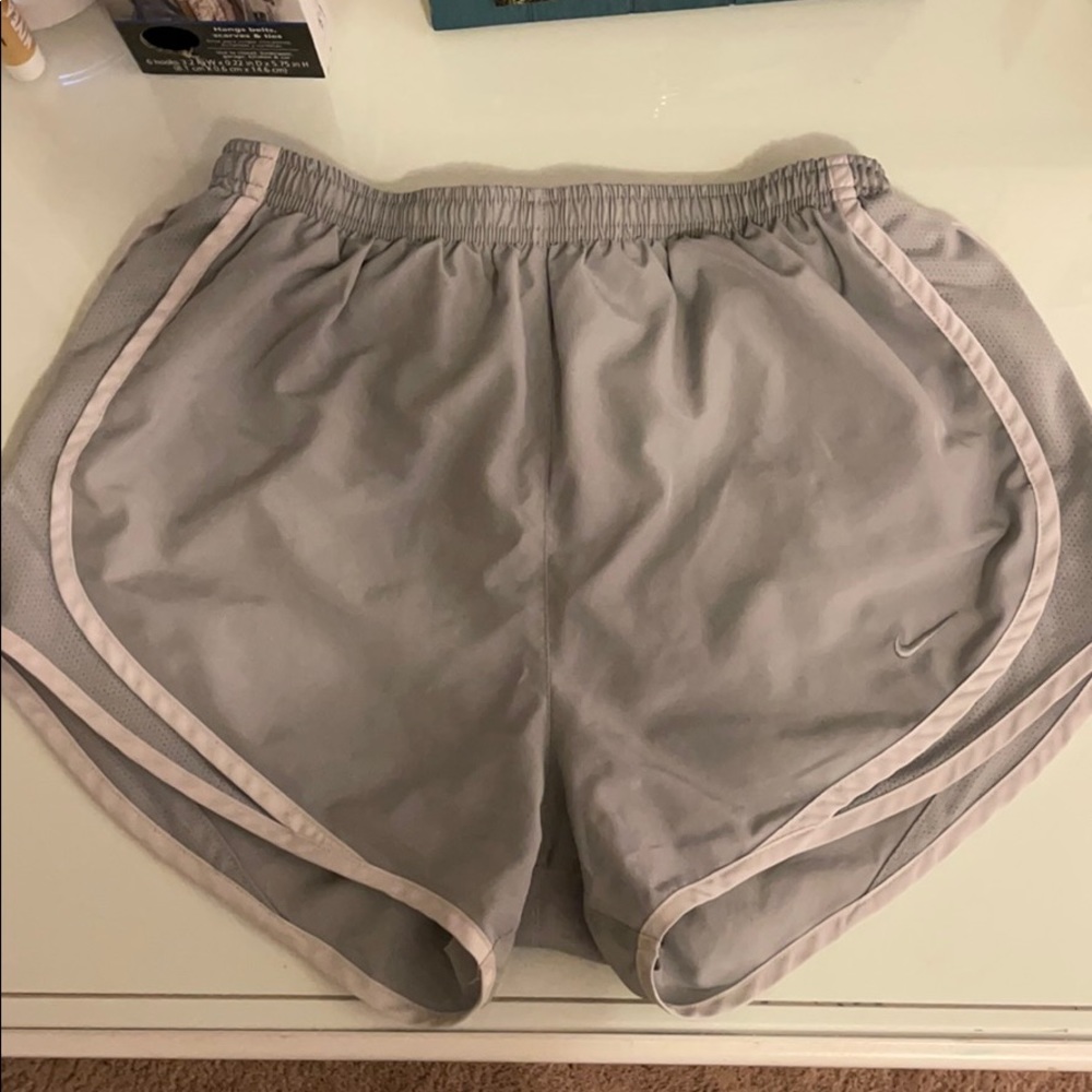 light grey nike shorts size S